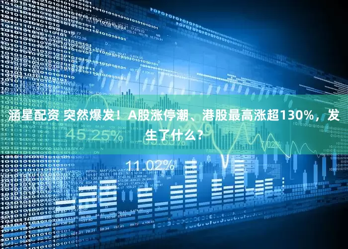 涵星配资 突然爆发！A股涨停潮、港股最高涨超130%，发生了什么？
