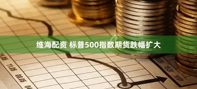 维海配资 标普500指数期货跌幅扩大